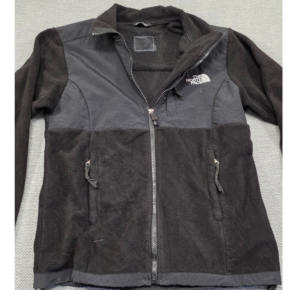 The North Face Denali Fleece Jacket Womens Small Black Full Zip Outdoor Coat